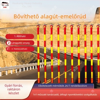 Teleszkópos fényvisszaverő figyelmeztető kar föld alatti szénbányákhoz, állítható
