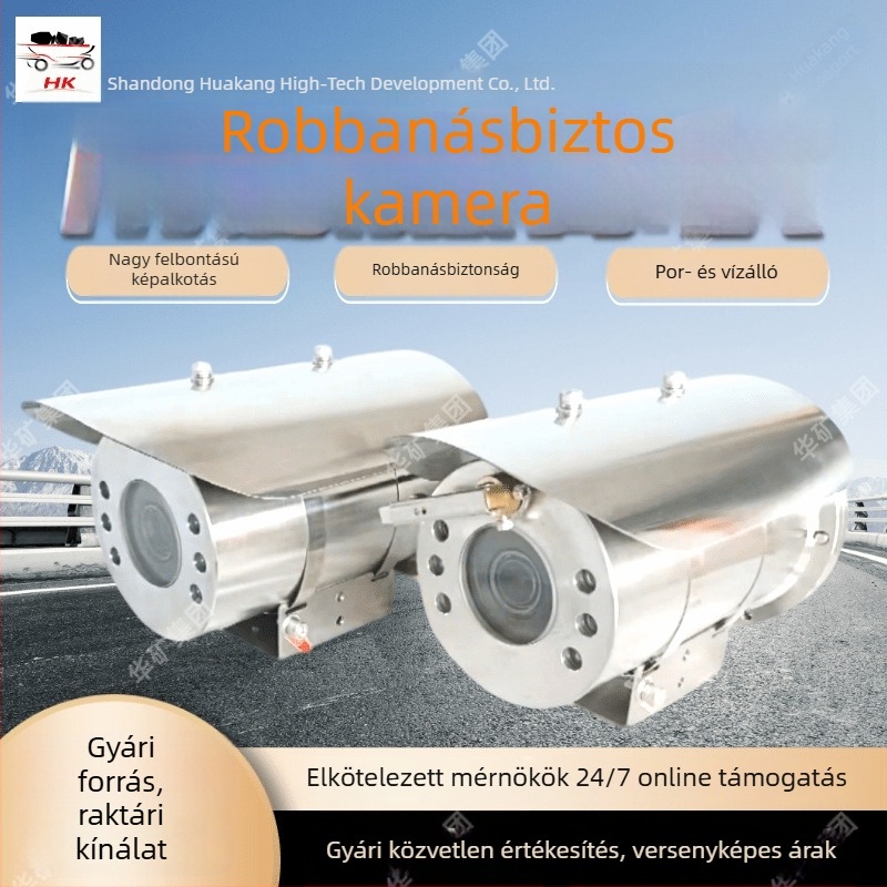 KBA18 robbanásbiztos kamera, HD felbontású képalkotás, rugalmas telepítés