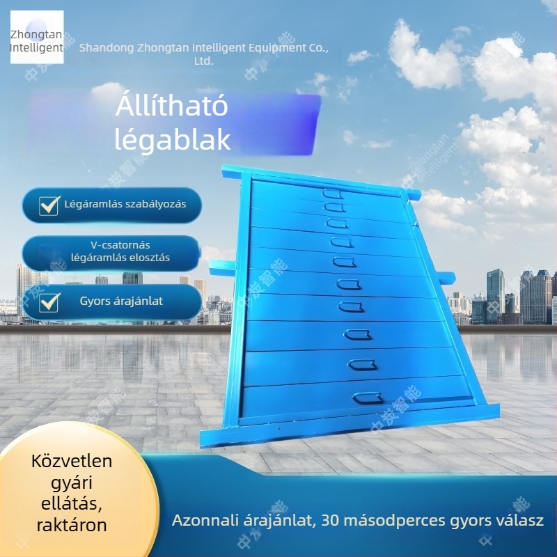Plug-in típusú állítható szellőzőablak, újrahasználható, deformációmentes, 200×50, bányászati alkalmazáshoz