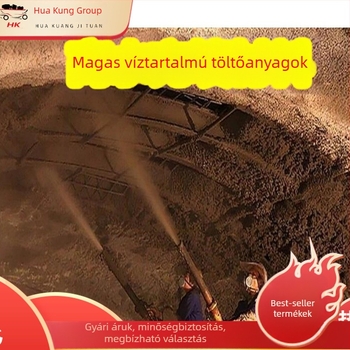 Víz alapú gyorsan kötő töltőanyag bányászati célokra, alacsony korrózióval.