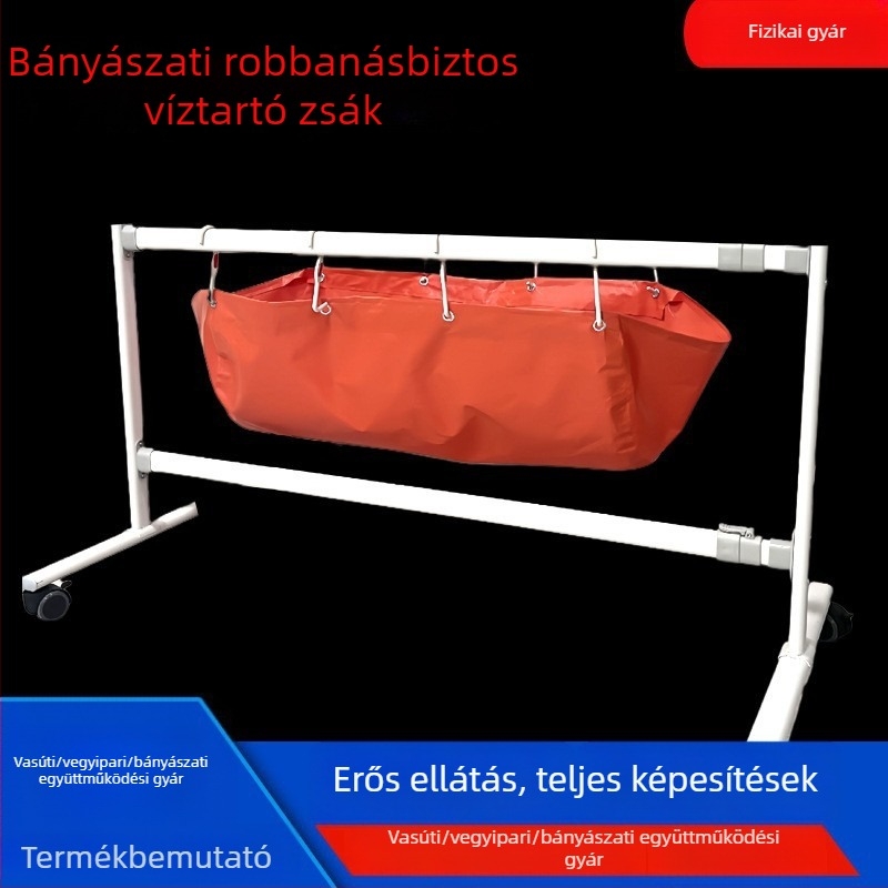 GD80L robbanásbiztos víztáska bányászathoz, bevont szövettel, lángálló, anti‑static, vastagított anyag