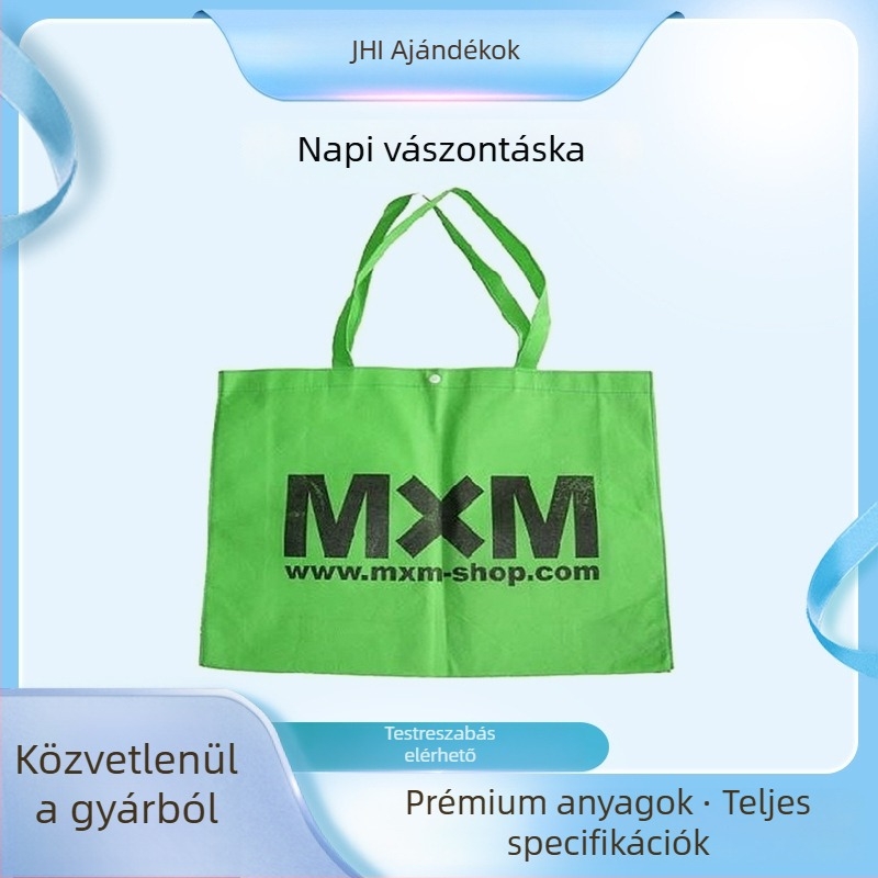 Személyre szabott vászontáska logónyomással, nagy kapacitású, sokoldalú, egyszerű, mindennapi, környezetbarát.