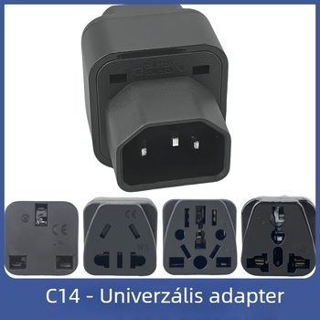 Szekrényhez készült PDU aljzat, IEC C13 aljzat, UPS kimeneti adapter C14 a GB szabvány univerzális aljzathoz, 10A