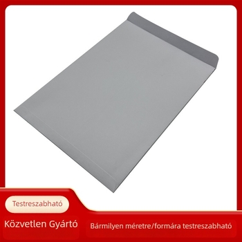 Gyöngyházfényű papírból készült dokumentumtáskák, levél-stílusú kivitel, testreszabott melegnyomott mintával a grafika alapján