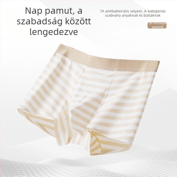 Férfi boxeralsónadrág, légáteresztő, antibakteriális, nagy méretű, mulberry selyem betéttel, gyorsan száradó, pamut keverék