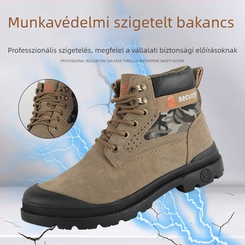 Férfi munkavédelmi cipő acélorrú, könnyű, kényelmes, divatos; ellenáll a becsapódásnak és a perforációnak.