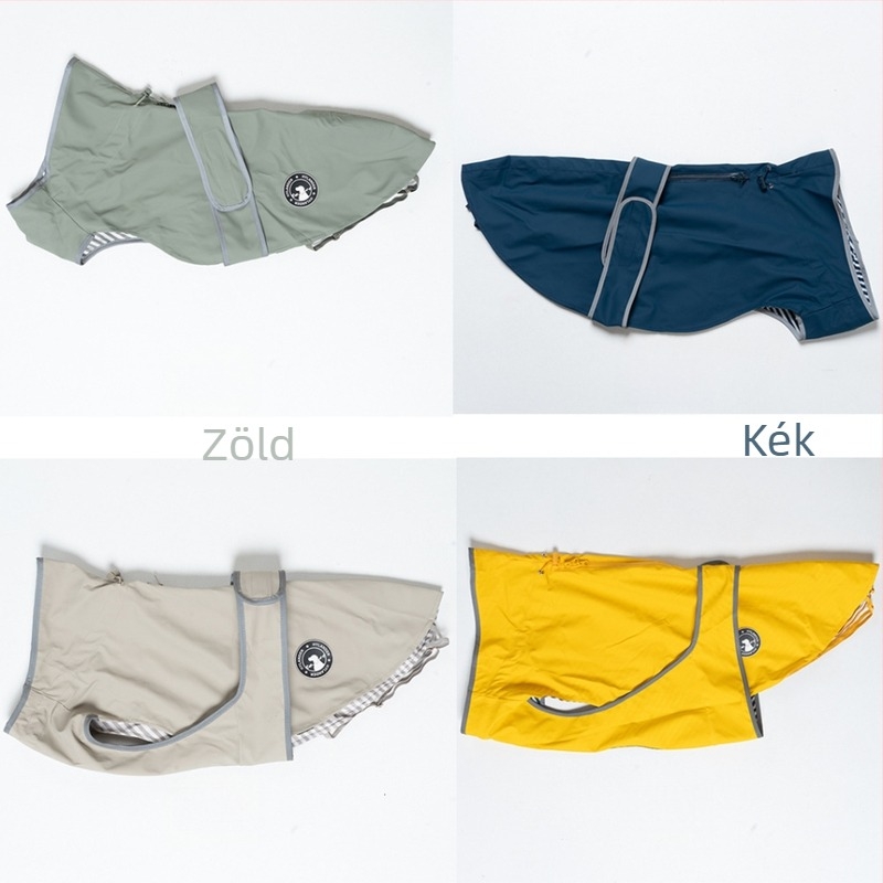 Kültéri esőkabát kutyáknak, vízálló és széllálló, minden méretű kutyáknak