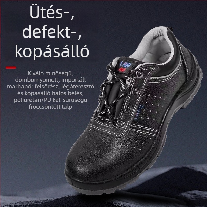 LF6822 Biztonsági munkacipő – ütésálló, elektromos izoláció, olaj- és sav-bázisálló, lélegző, kopásálló, antistatikus, magas hőmérséklet-tűrés