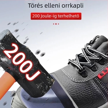 Aoxiang kiváló minőségű munkavédelmi cipő acélorrú cipő, ütésálló, áthatolás- és statikus védelemmel, háromvédelmi kialakítás, könnyű és lélegző
