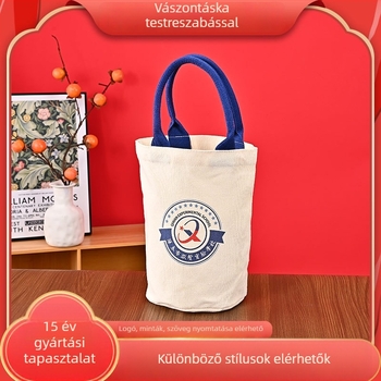 Vászontáska váll- és keresztpántos kivitelben, egyetemi vászontáska egyedi logó nyomtatással