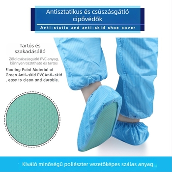 Antisztatikus cipővédők csúszásmentes talppal, többször mosható, háztartási, laboratóriumi, kórházi és műhelyhasználatra – uniszex