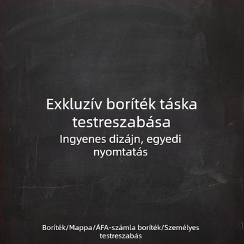 Nyomtatott boríték, papírzacskó és irattartó