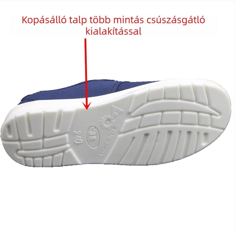 PU négylyukas antistatikus cipő, megerősített talppal, csúszásmentes, tiszta helyiségekhez az elektronikai gyárakban