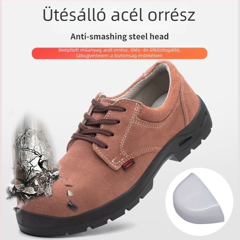 Shield King Férfi munkavédelmi cipő 7179 velúr bőrből, ütésálló, 6KV elektromos szigetelés, olajálló, kopásálló, légáteresztő