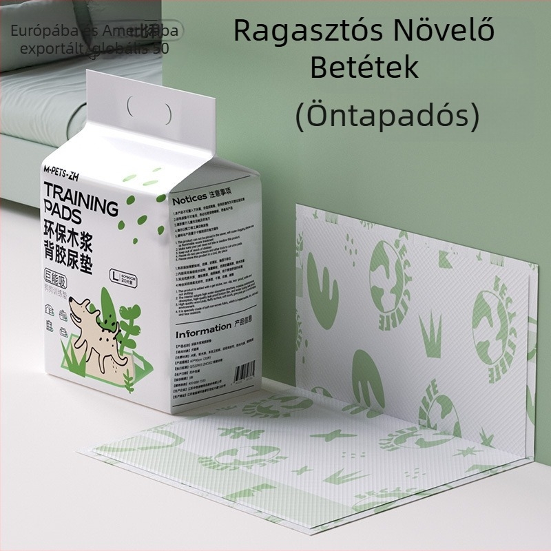 Ragasztható hátú kutya pelenka alátét, vastag nedvesítő párna kölyökkutyáknak, nyulaknak és macskáknak