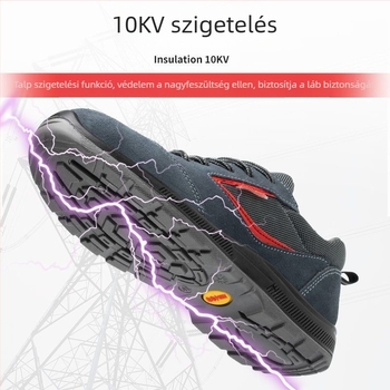 Szigetelt 10kV villanyszerelő cipő nőknek és férfiaknak, lélegző és könnyű tavasz–nyárra, masszív, kopásálló talppal, 10kV védő munkacipő