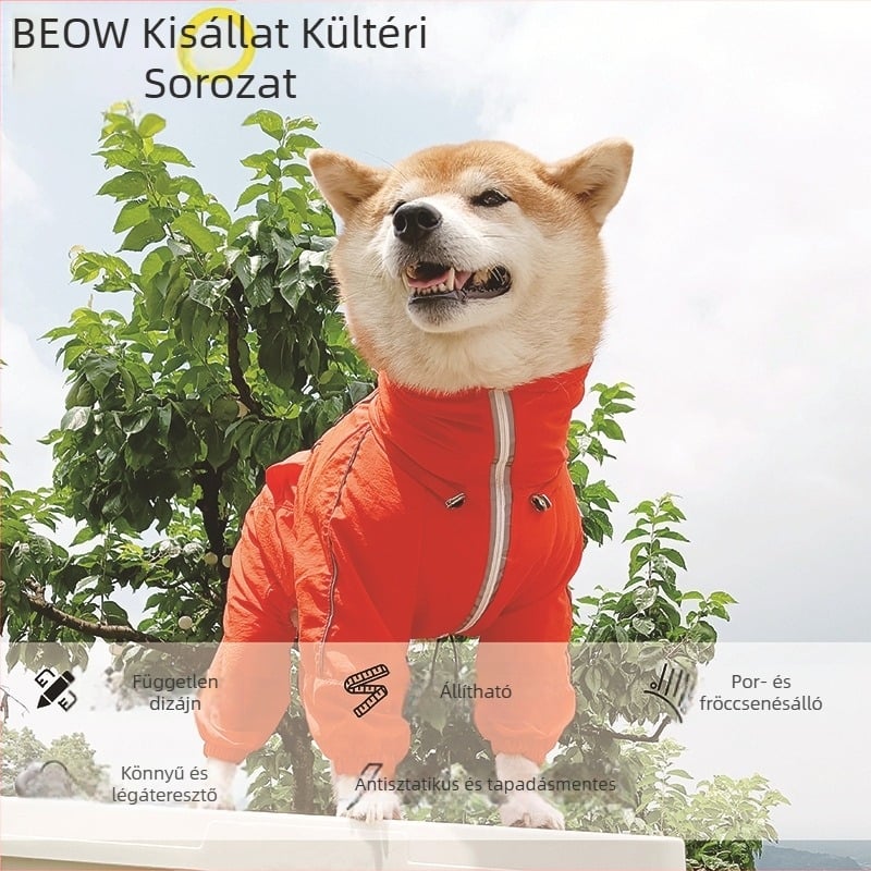 Beow Pro Kutyák külső kabátja — szélálló, fröccsenésálló, antistatikus, meleg és hidegálló, állítható