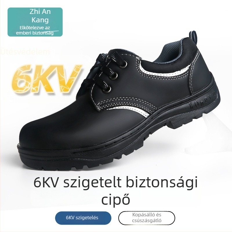 Job Health szigetelt munkavédelmi cipő villanyszerelőknek, 6 kV, olajálló, lélegző, könnyű, négy évszakos védelem