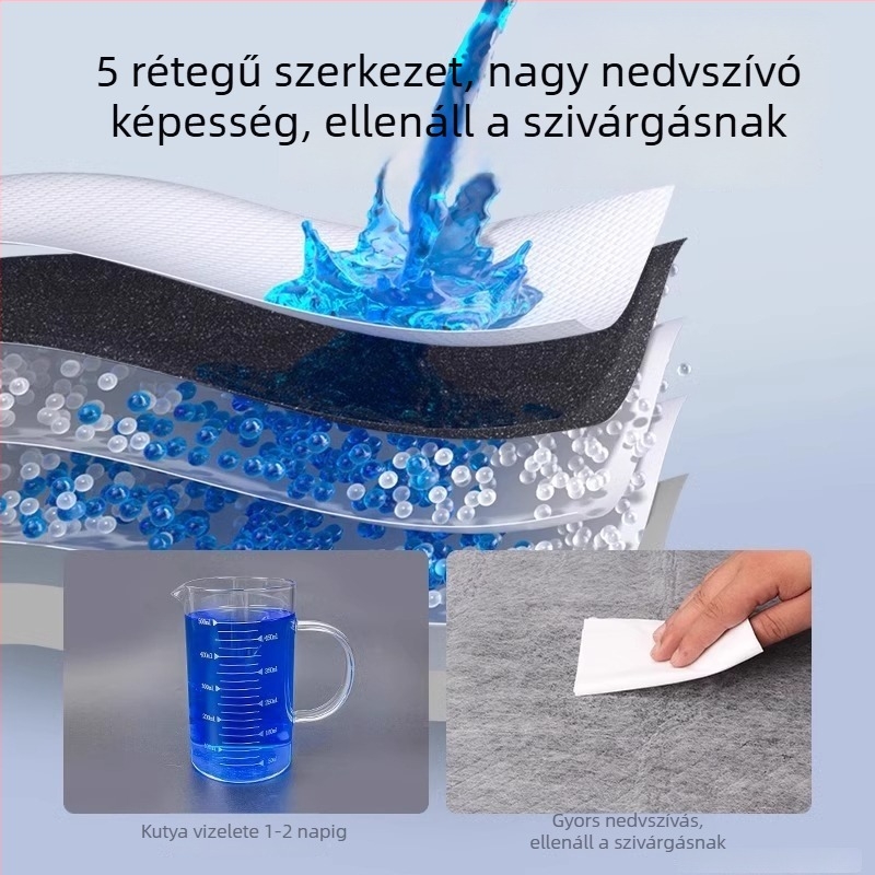 Kutyapisi alátétek, háziállat-pelenkák, macska- és nyúlabszorbens alátétek, edzőalátétek, bambuszszén dezodoráló