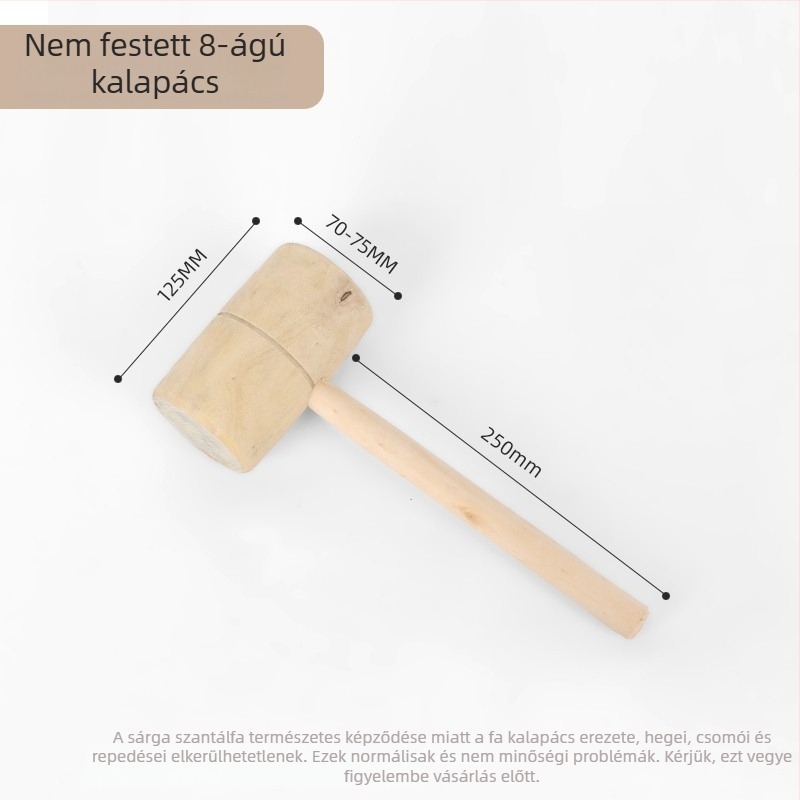 Rózsafa fejű faragókalapács faipari felhasználásra