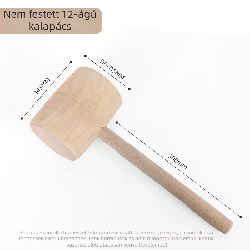 Rózsafa fejű faragókalapács faipari felhasználásra