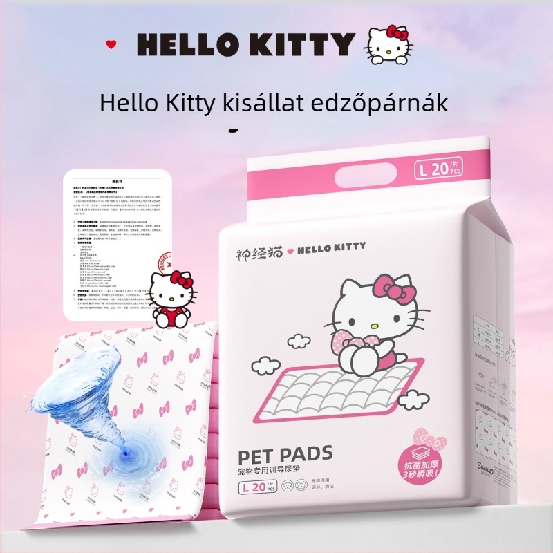 Vastagított dezodoráló, nedvszívó pisi pad háziállatoknak – toalettképzéshez kutyáknak, macskáknak és kölyökkutyáknak