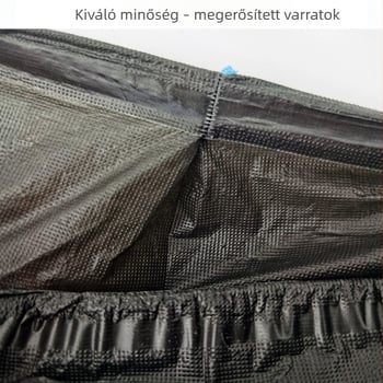 100 fekete CPE egyszer használatos cipővédő, vízálló, csúszásmentes, vastagított, beltéri használatra