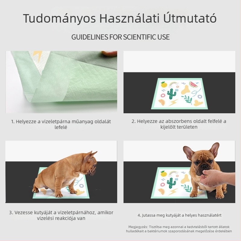 Pet Bright Nyomtatott vizelet-abszorbens alátét kutyáknak és macskáknak
