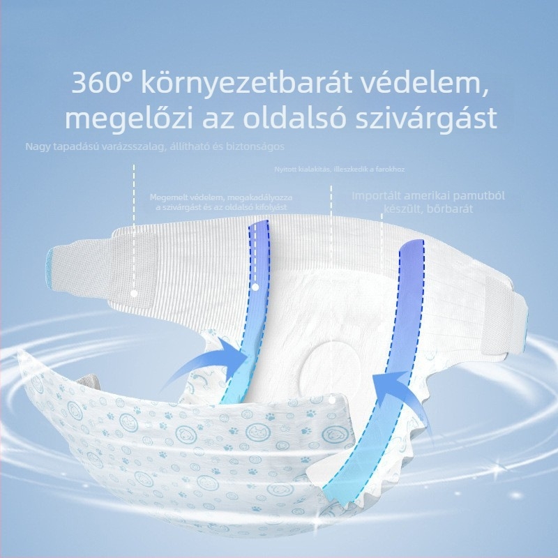 Kistestű kutyák pelenkái, hím és nőstény kutyáknak, higiéniai betétek