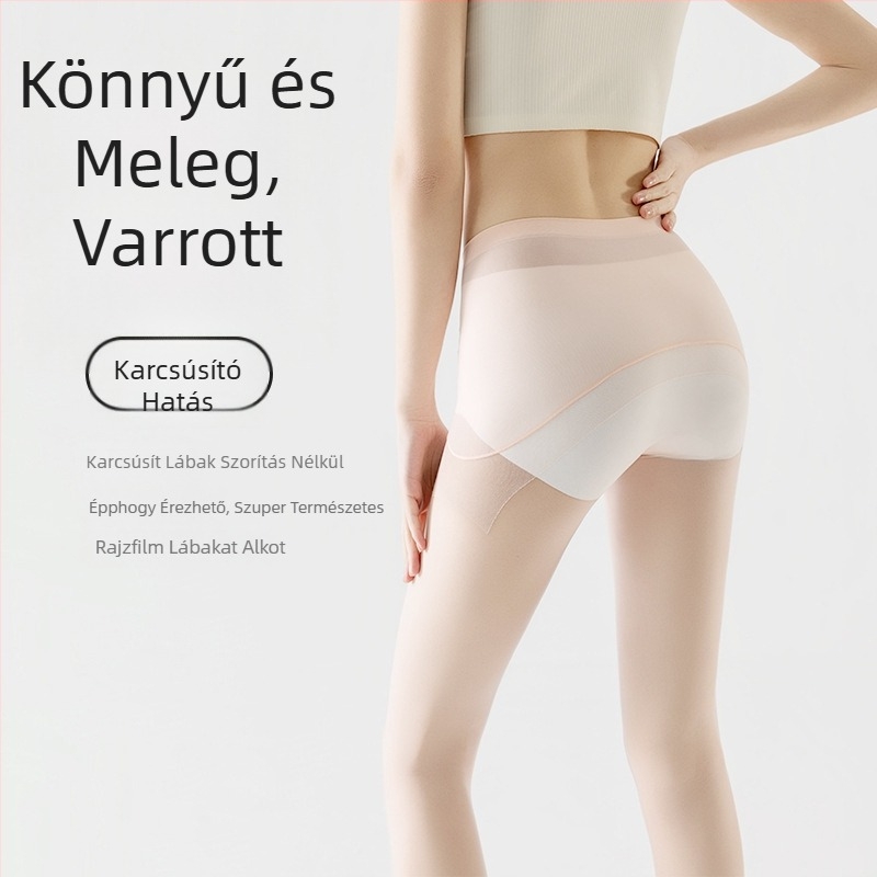Női 360° seamless átlátszó harisnya, ultra vékony nyárra, 15D, bőrbarát, formázó hatás, szálak fennakadás elleni védelem, csúszásmentes