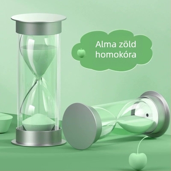 Gyerekek időgazdálkodását segítő homokóra, ütésálló, 5/10/15/20/30/60 perc tanuláshoz – dekoratív