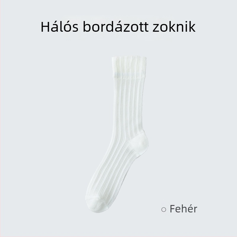 Női nylon rövidharisnyák, hálós mintázat, könnyű légáteresztés, varrás nélküli, egyszínű, 20D, nyár