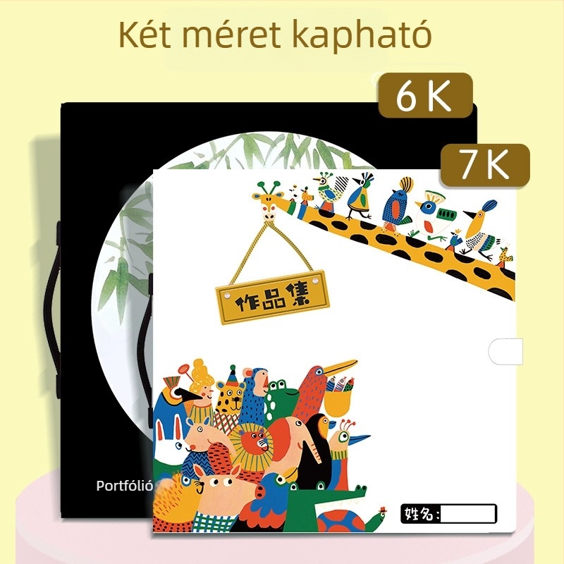 Kínai festészethez való négyzetes mappa, 33×33 cm és 40×40 cm – kör alakú papírművek albuma