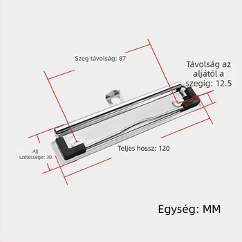 Fém A4/A5 dokumentumklipsz, 12 cm, irodai szervezés
