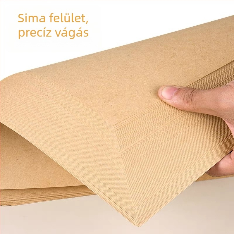 A4 kraft papír nyomtatáshoz és kötőborításhoz, vastag rajzlap 120 g/m², üres kuponfájl, művészeti borítópapír