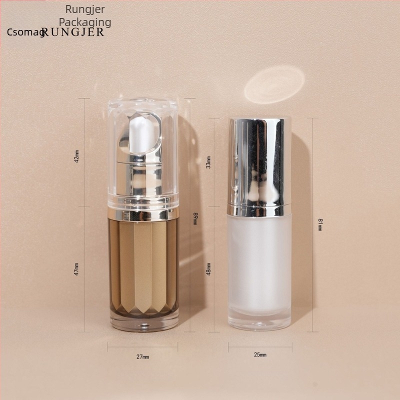 Akrilból készült cseppentő üveg, 5 ml/10 ml, kozmetikai és illóolaj-mintákhoz