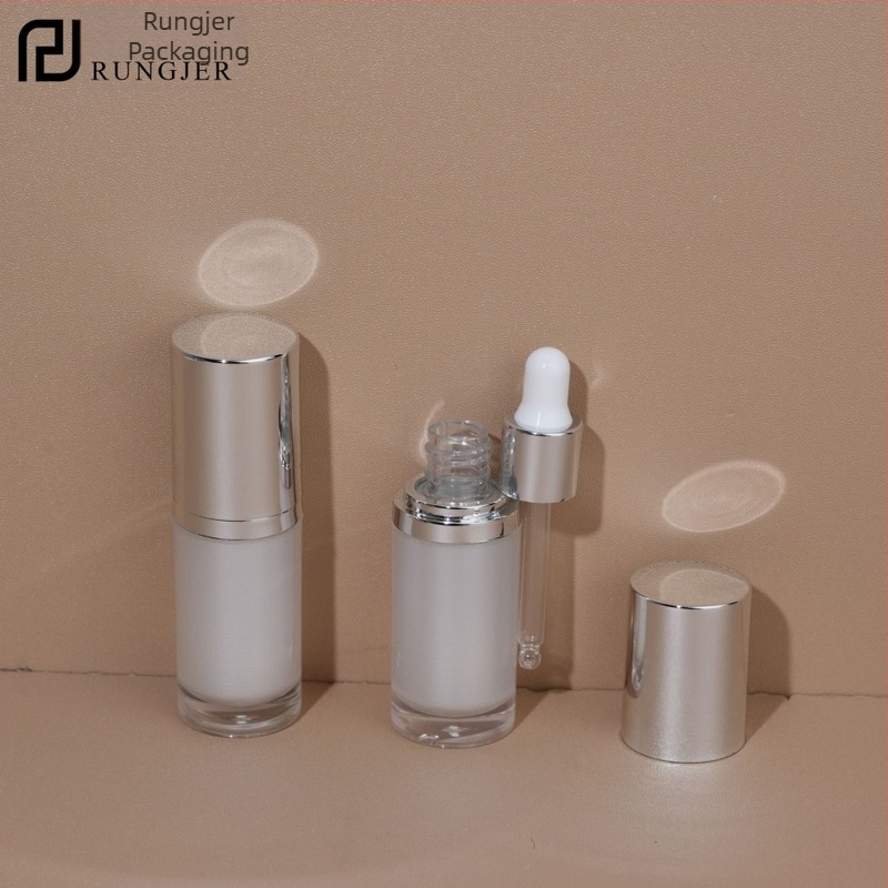Akrilból készült cseppentő üveg, 5 ml/10 ml, kozmetikai és illóolaj-mintákhoz