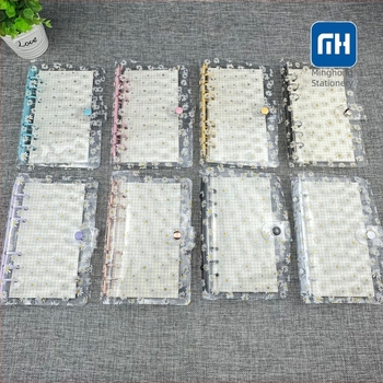 A6-os átlátszó PVC borítós kötet, japán–koreai stílus ihletésével
