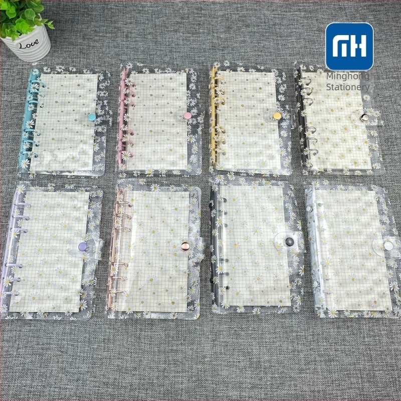 A6-os átlátszó PVC borítós kötet, japán–koreai stílus ihletésével