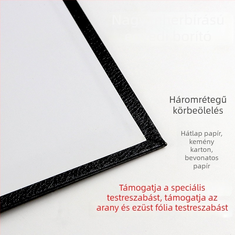 A4-es kemény kötőfedél forró olvasztásos kötéshez, gerinc vastagsága 1-50 mm, kiváló minőségű irodai dokumentumokhoz