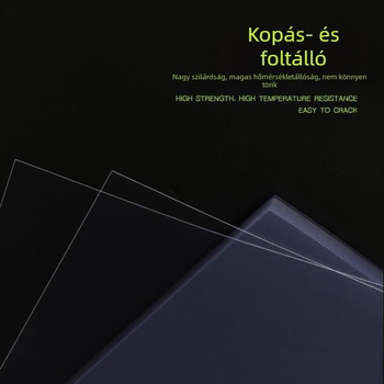 Dokumentumok kötéséhez PET kötőfilm, A4 méretű, PVC műanyag fólia