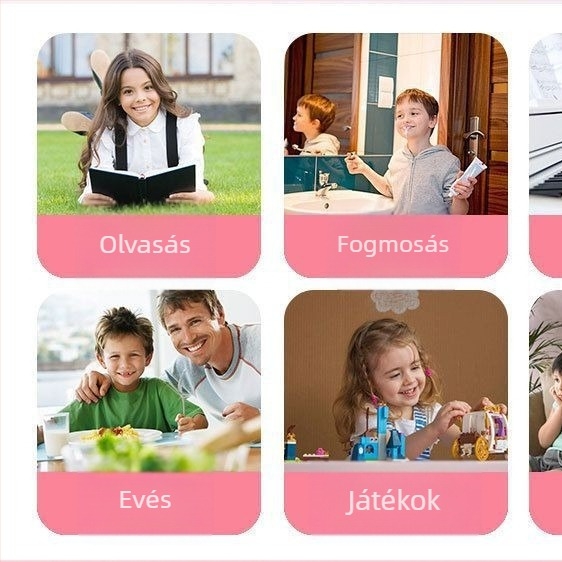 Akril homokóra gyerekeknek, asztali oktató dísz, esésálló játék