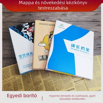 Személyre szabott táncos növendékek növekedési kézikönyve, karton mappa és egyedi borítókép
