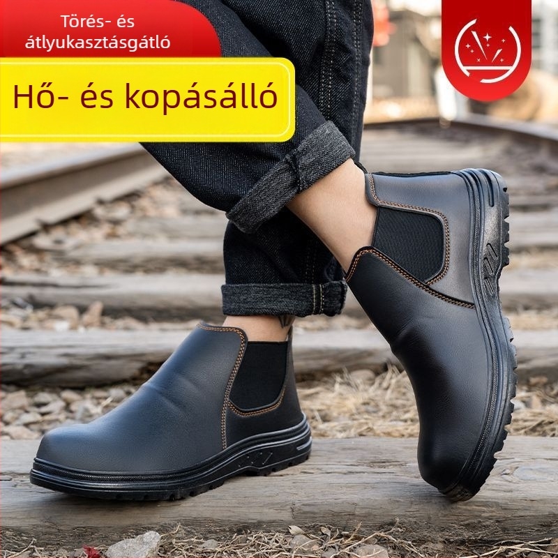 Új biztonsági munkacipő: vízálló, ütés- és perforációálló, acélbetétes orral, puha talppal, könnyű, kopásálló, uniszex