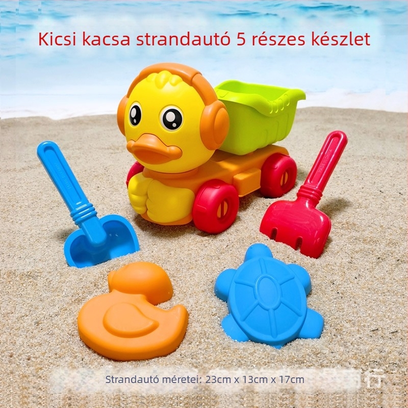 Új tengerparti játék készlet homokozóhoz: kacsa és pingvin – homokozó autó 688-114, homokóra játék