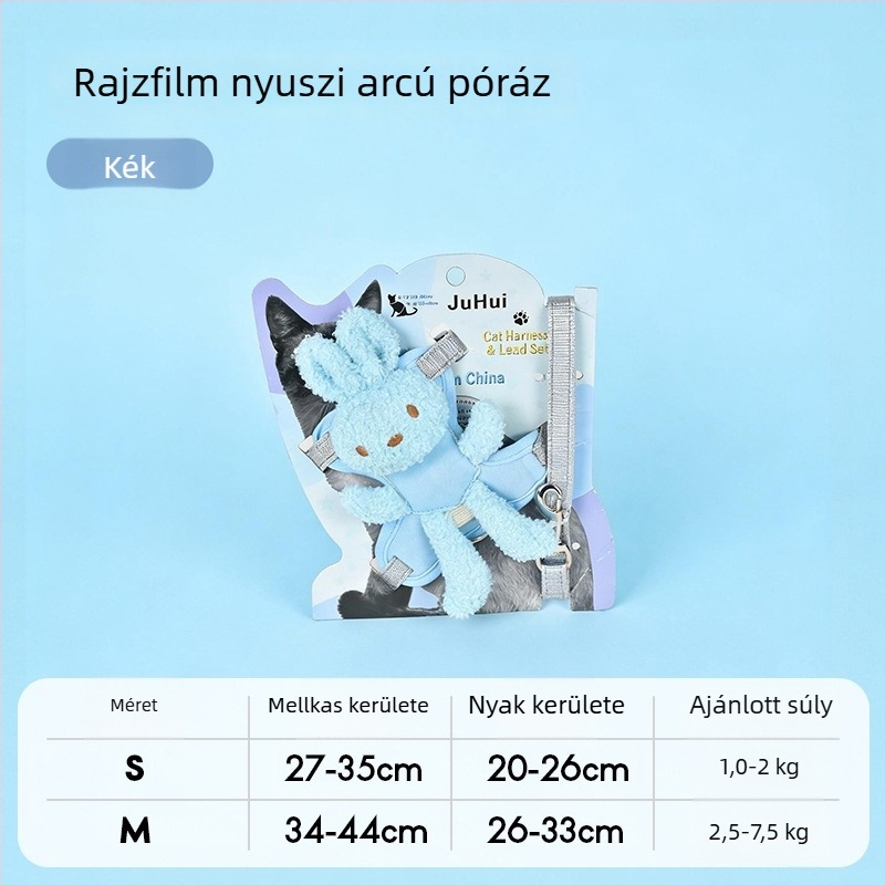 Mellény-stílusú kutyahám kis testű fajtákhoz (Pomerániai törpék, Toy Poodle) – menekülés elleni, kültéri használatra