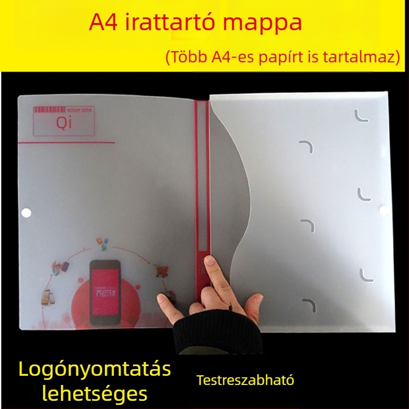 PP műanyag irattartó doboz irodai archívumhoz, A4 méret