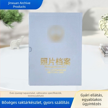 A4-es archívum beillesztő oldalakkal dokumentumok és fényképek tárolására, papíralbum
