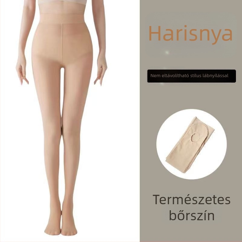 Nude árnyalatú vékony harisnyanadrág tavasz–nyárra, lábakon láthatatlan hatás, természetes érzet