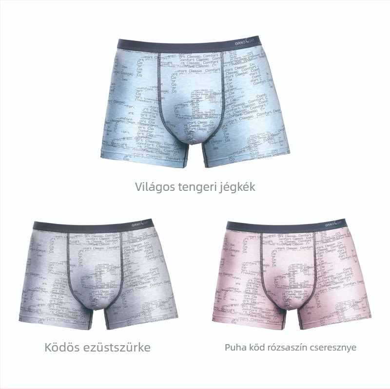 Férfi pamut boxeralsó, lélegző, lazán szabott – kényelmes, prémium minőség